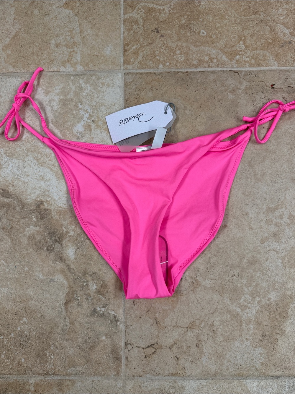 Hot Pink Tie-Side Bikini Bottom NWT